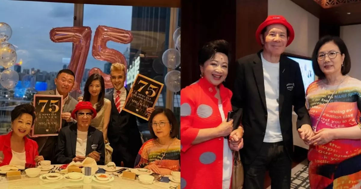 孖薛家燕齊賀甘國亮75歲生日 汪明荃晒合照：喜見甘生身體康復精精神神
