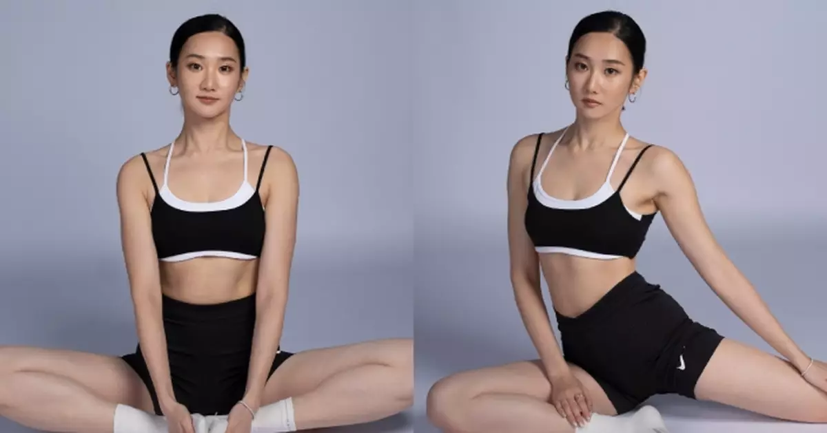 袁文靜解鎖新身分化身「運動模特」 黑白Bra Top晒零贅肉Fit爆身形