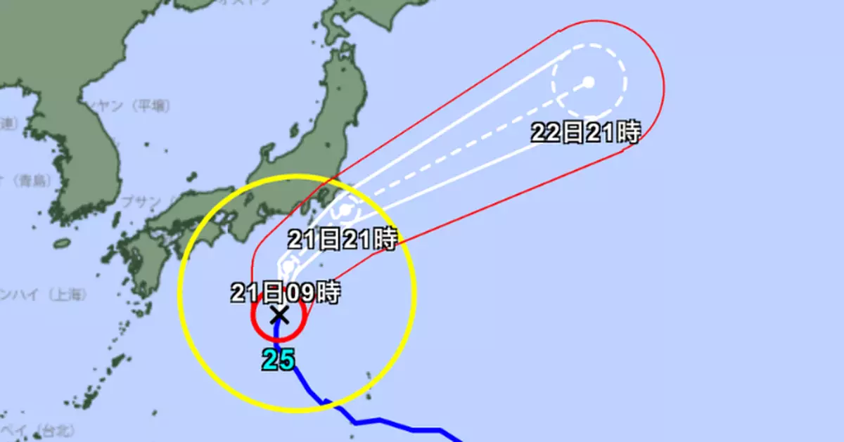颱風襲日本 杜鵑料為伊豆群島及關東帶來暴雨
