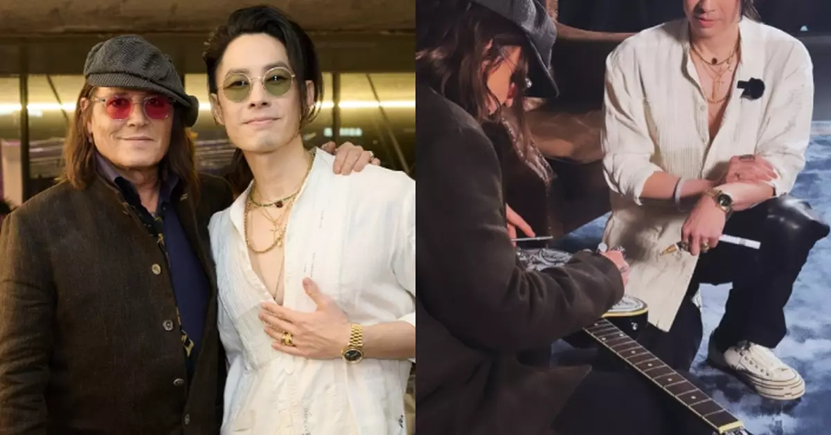 尊尼特普上海首辦中國藝展 吳建豪帶聯名結他獲偶像親筆簽名好感動