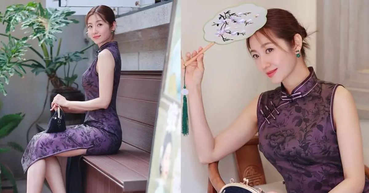陳自瑤旗袍Look賀中秋 S型身段零贅肉勁吸睛