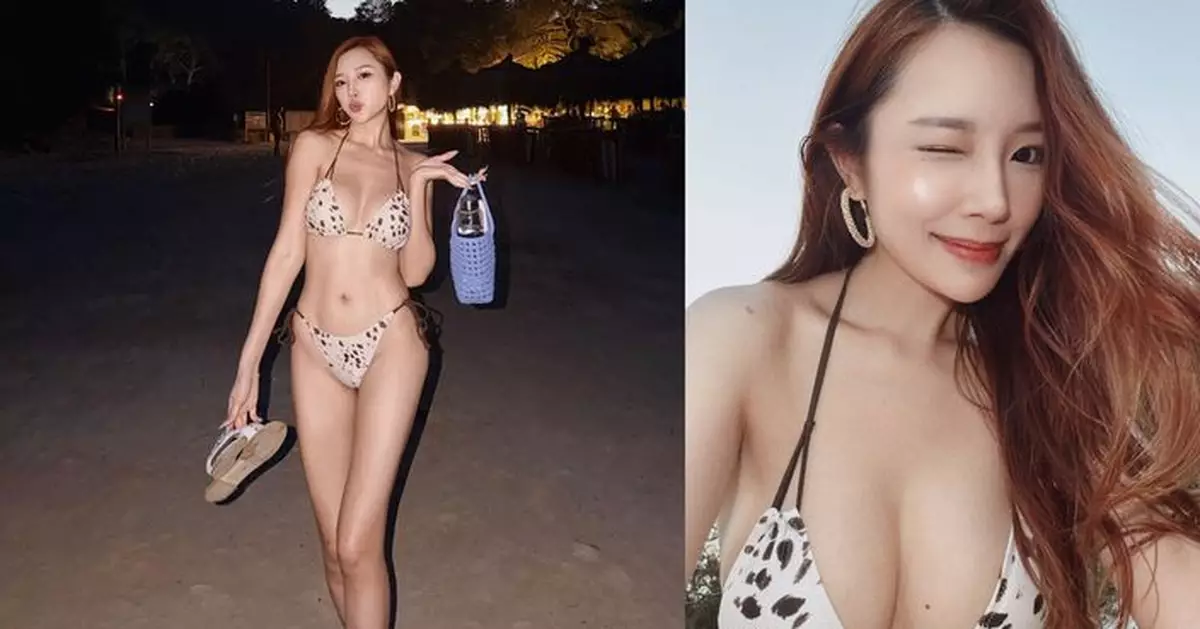 梁允瑜比堅尼晒身材 胸前「銷魂痣」成焦點
