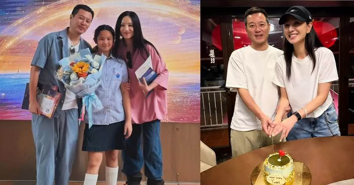 鄭希怡夫妻生日差一天 情侶Tee切蛋糕放閃