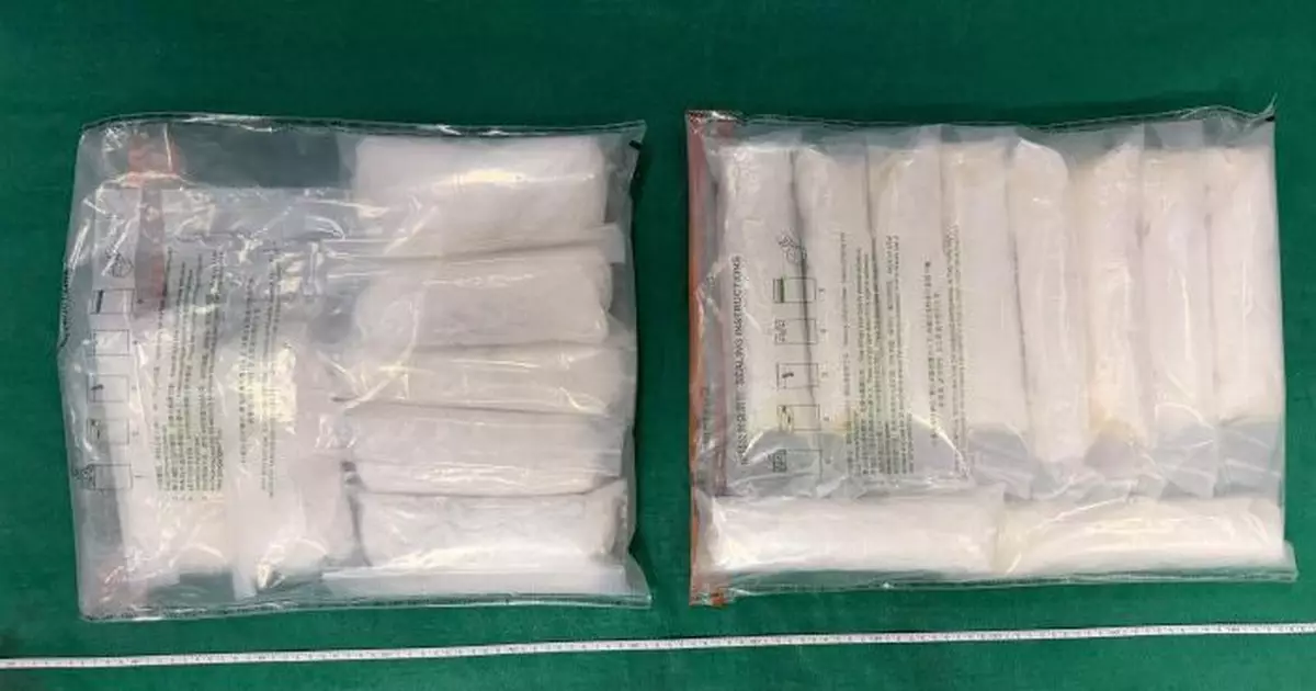 海關機場截查比利時寄港快遞包裹  檢值260萬毒品拘兩本地收貨少年