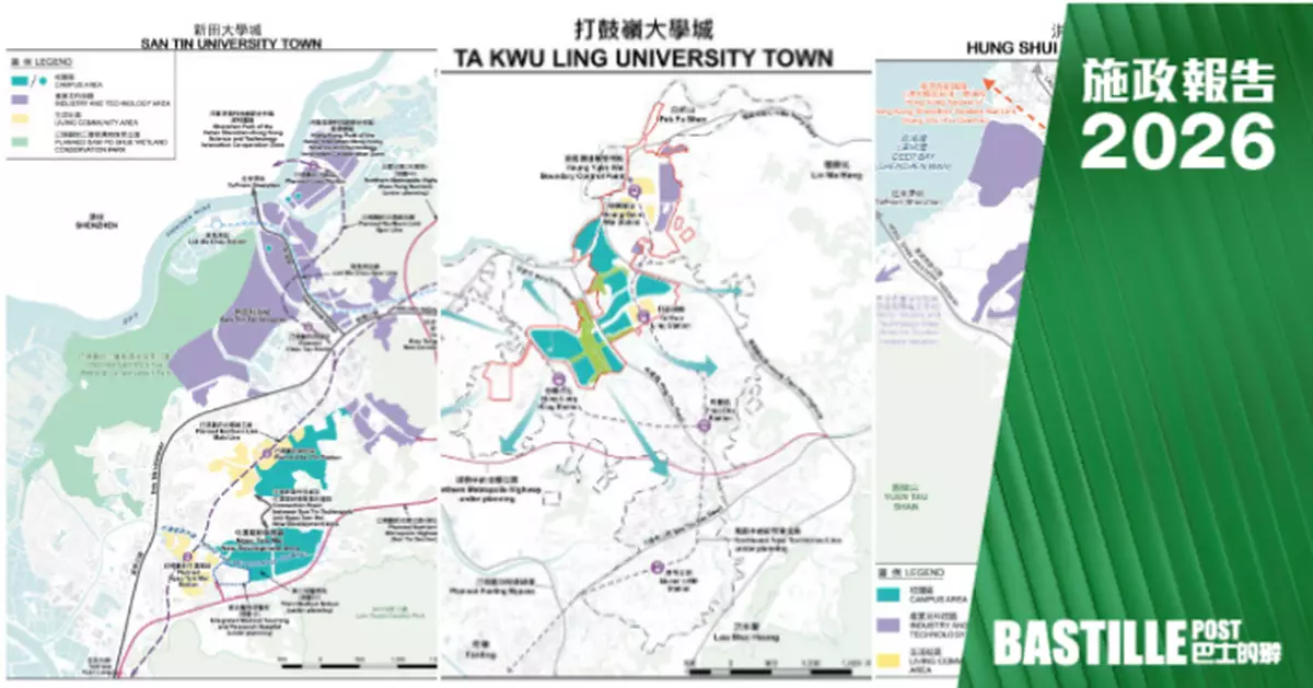 2026施政報告｜北都建新田、洪水橋、打鼓嶺三大學城   總規劃面積逾1000公頃