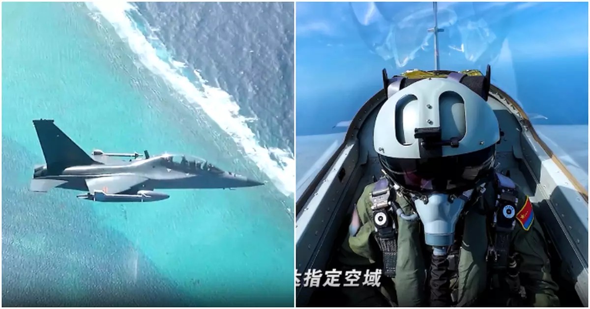 解放軍南部戰區於黃岩島海空及周邊區域戰備警巡