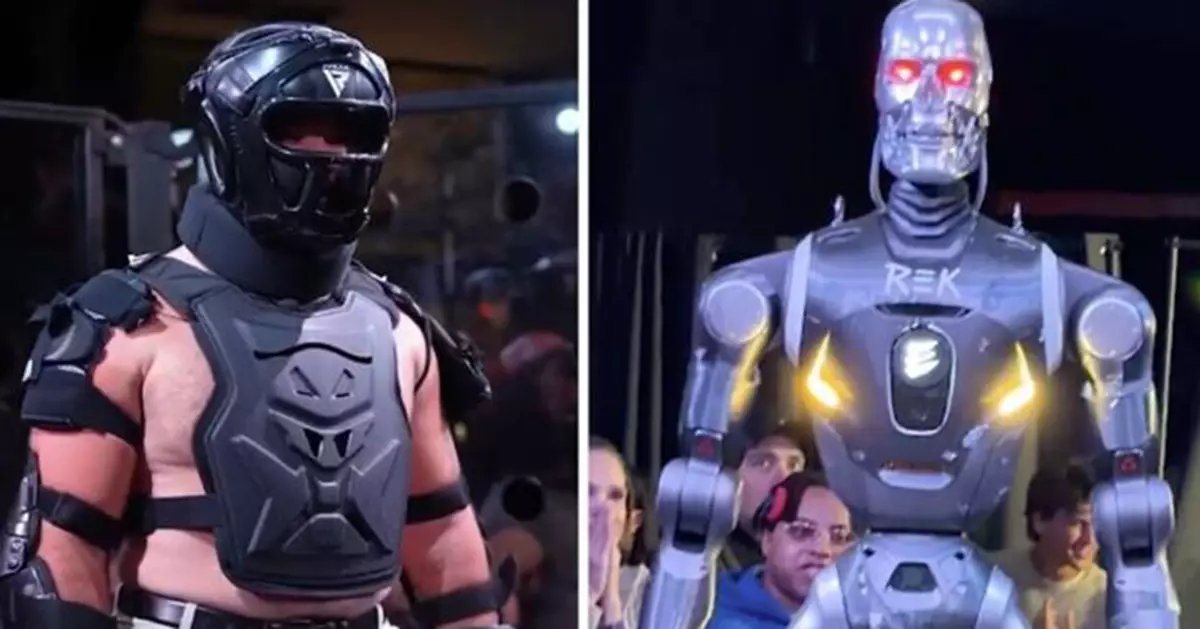 全球首場人機MMA格鬥！美國網紅肉搏183cm「終結者」T800　拳頭骨折仍獲勝