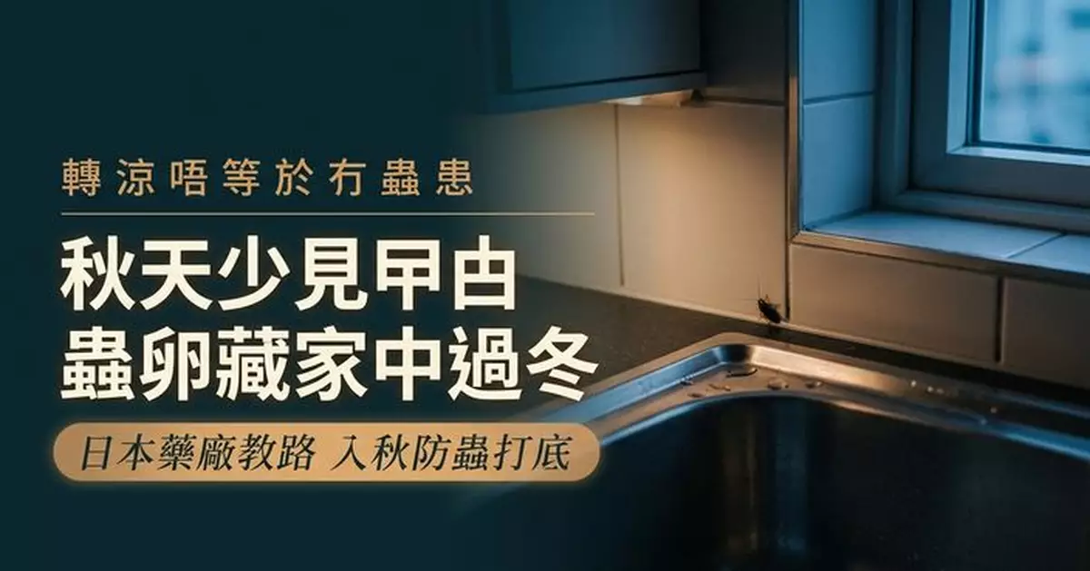 秋天少見曱甴就安全？日本藥廠提醒：蟲卵或藏家中等明春爆發