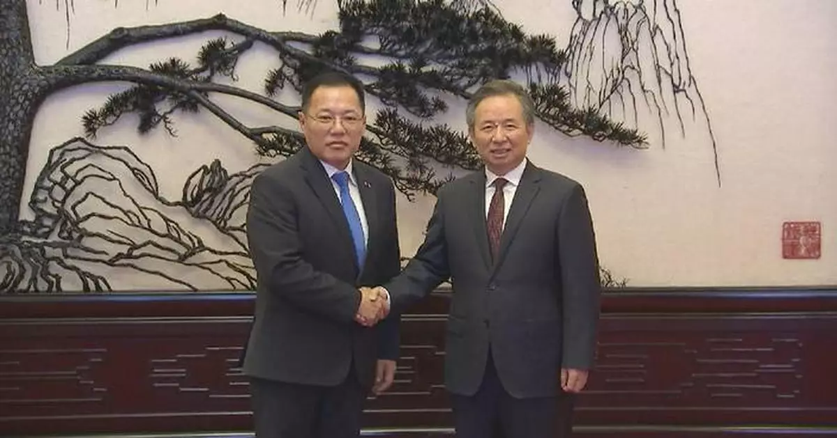 李干杰會見蒙古民主黨代表團