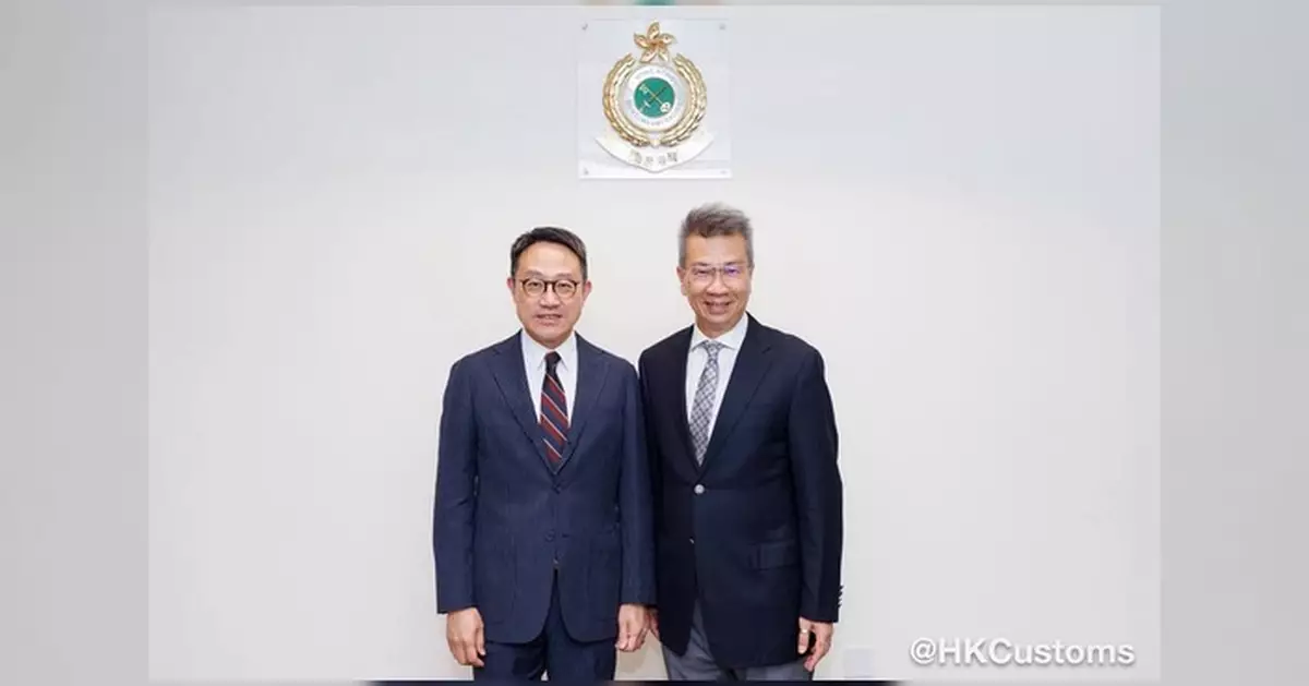 香港海關關長陳子達與香港電訊代表會面交流保護知識產權合作