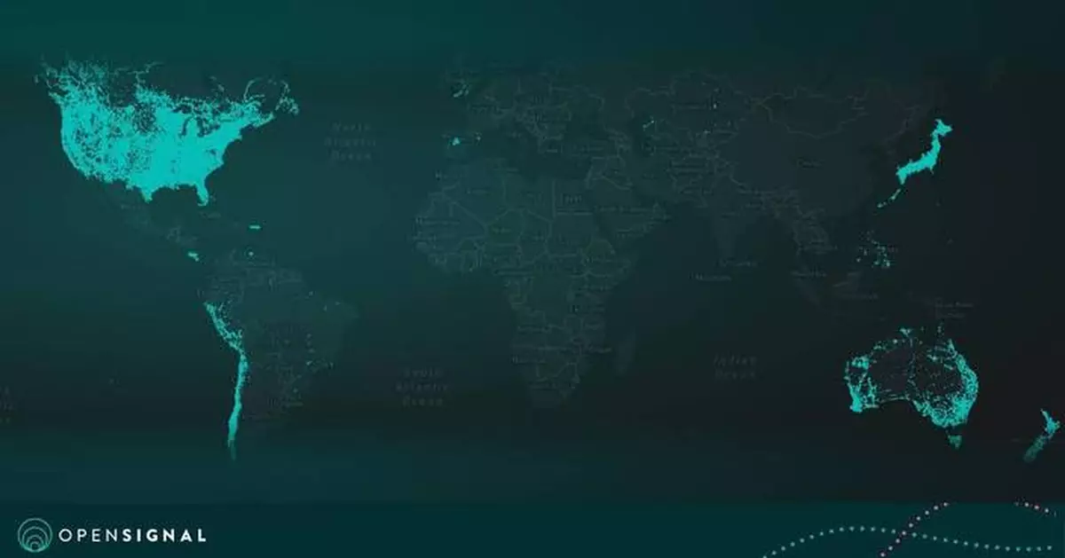 Opensignal推出全球首個衛星直連智能手機互動地圖