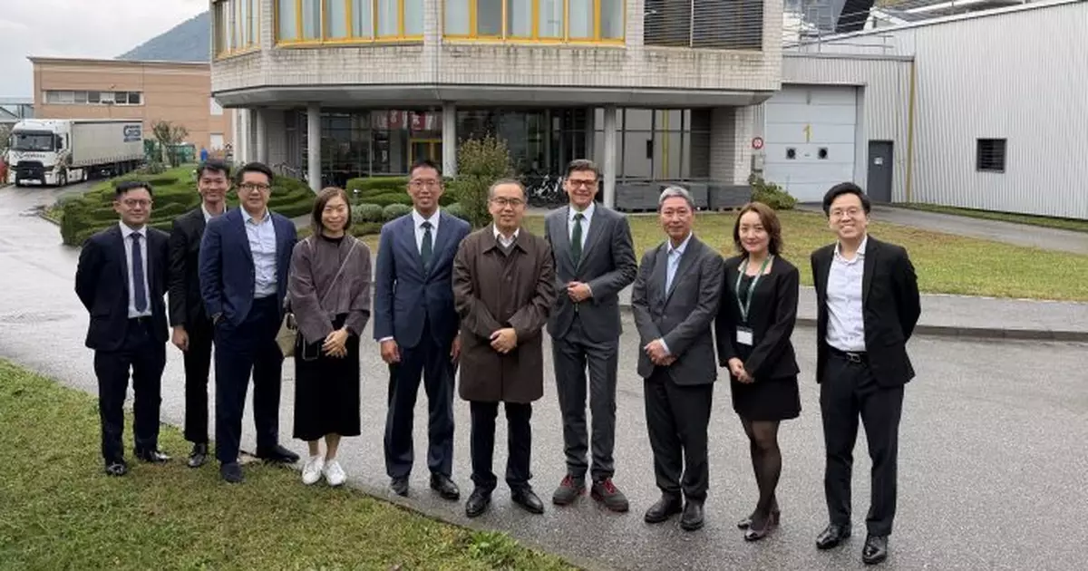 許正宇訪瑞士黃金精煉廠　稱不同政策吸引更多貴金屬企業落戶香港