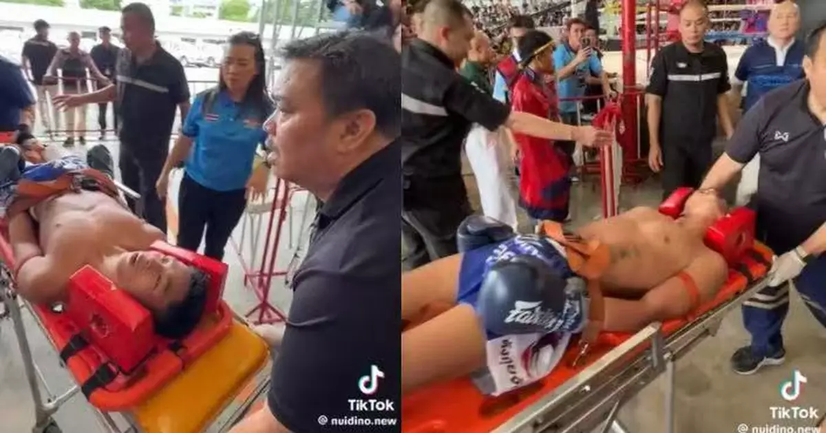 遭對手高踢重擊後頸 泰拳擊手倒地全身僵硬頸部歪斜昏迷失憶逾30分鐘