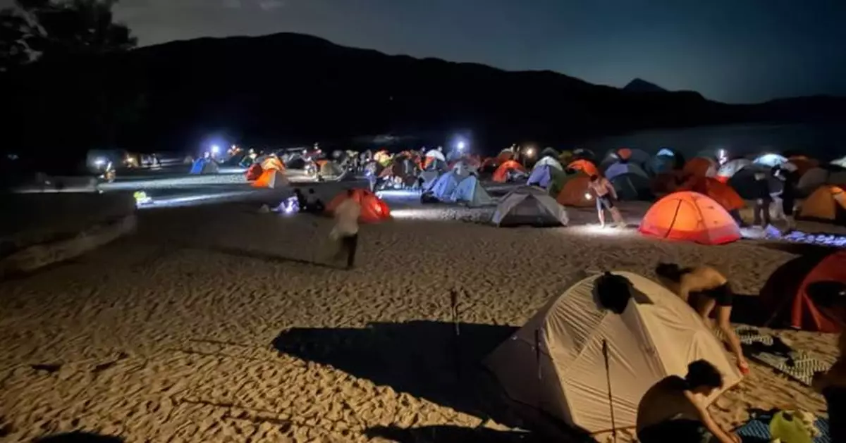 周末約600人訪破邊洲段 三營地逾500帳篷秩序良好