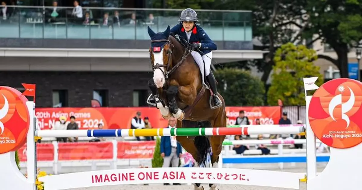 亞運馬術場地障礙賽個人賽 三港將晉身決賽 賴楨敏0罰分人馬狀態俱佳