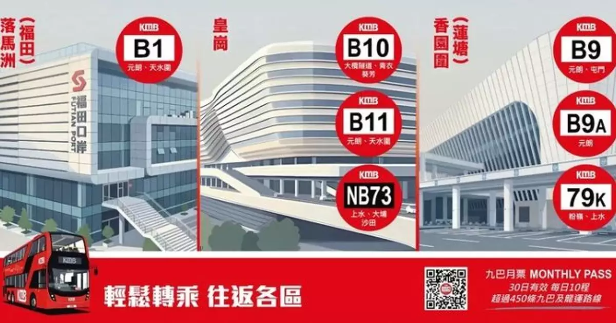 九巴新開3路線24小時連接新皇崗口岸　指定路線組合享「搭兩程 俾一程」優惠