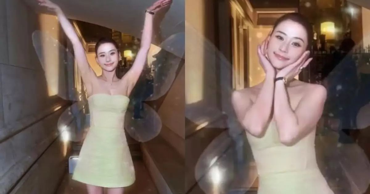 何超蓮化身Tinker Bell熱舞 平口低胸短裙險走光