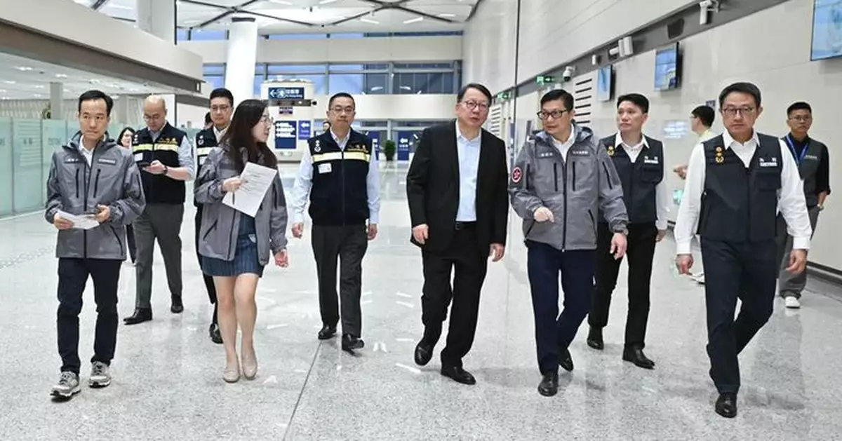 陳國基視察皇崗口岸 稱大灣區互聯互通再上新台階