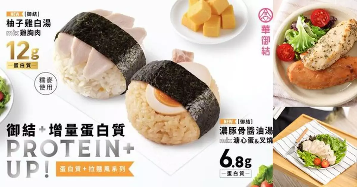 華御結全新「PROTEIN+UP!」系列登場 日常輕鬆補充蛋白質