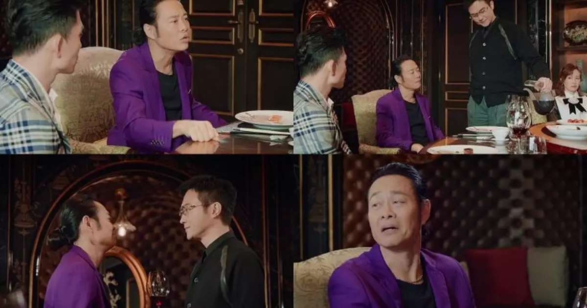 璀璨之城丨僅拍過三套無綫劇全與張智霖同框 蔡一智紫色西裝囂張浮誇登場