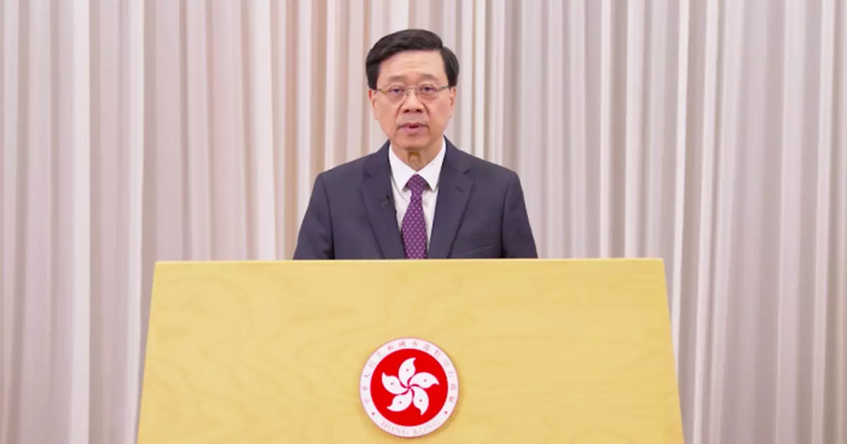 李家超：氣候變化加速帶來嚴峻挑戰 香港有能力搭建綠色標準橋樑