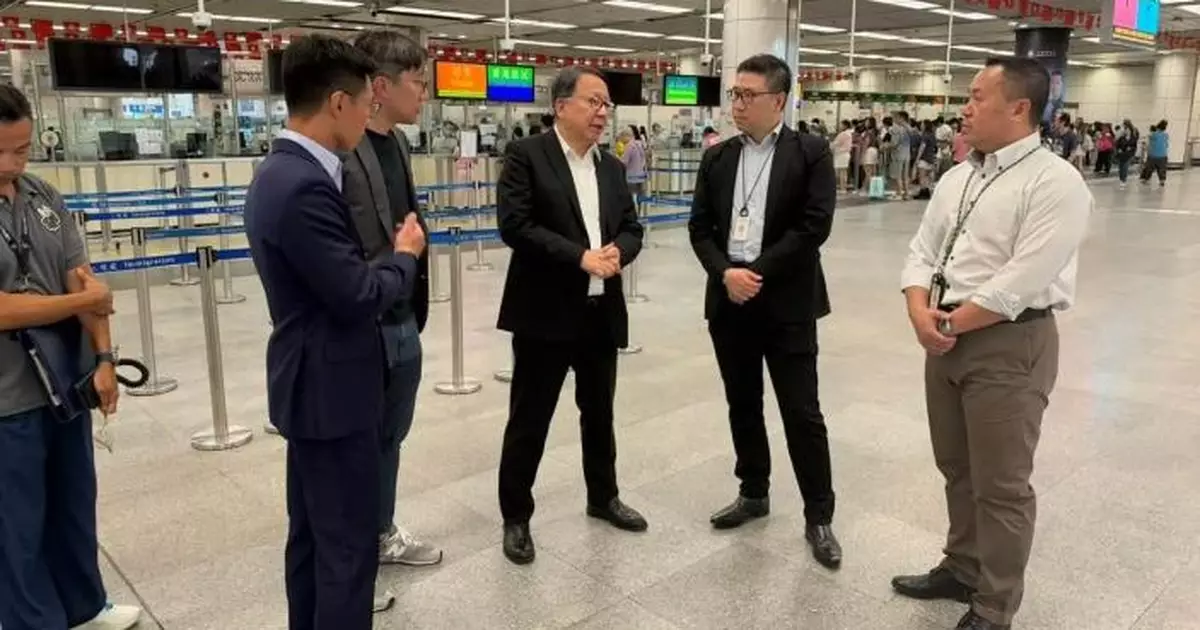 陳國基視察深圳灣及皇崗口岸 指示做好人流疏導確保口岸運作安全高效
