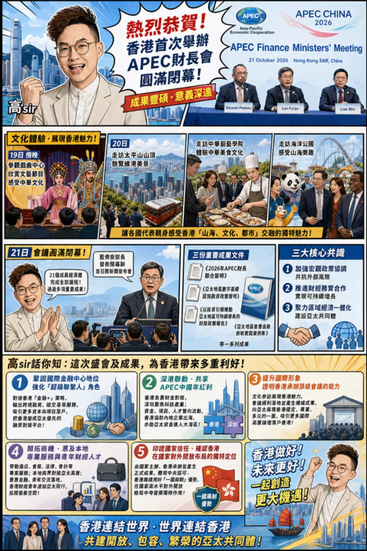 APEC財長會｜香港首次舉辦圓滿閉幕，成果豐碩，對香港意義深遠