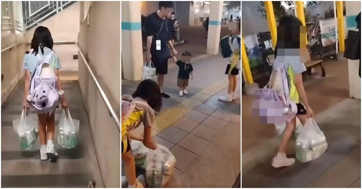 富泰邨10歲女童孭爛書包拎兩袋啤酒疑遭虐待   警調查列「誤會」由社工及校方跟進