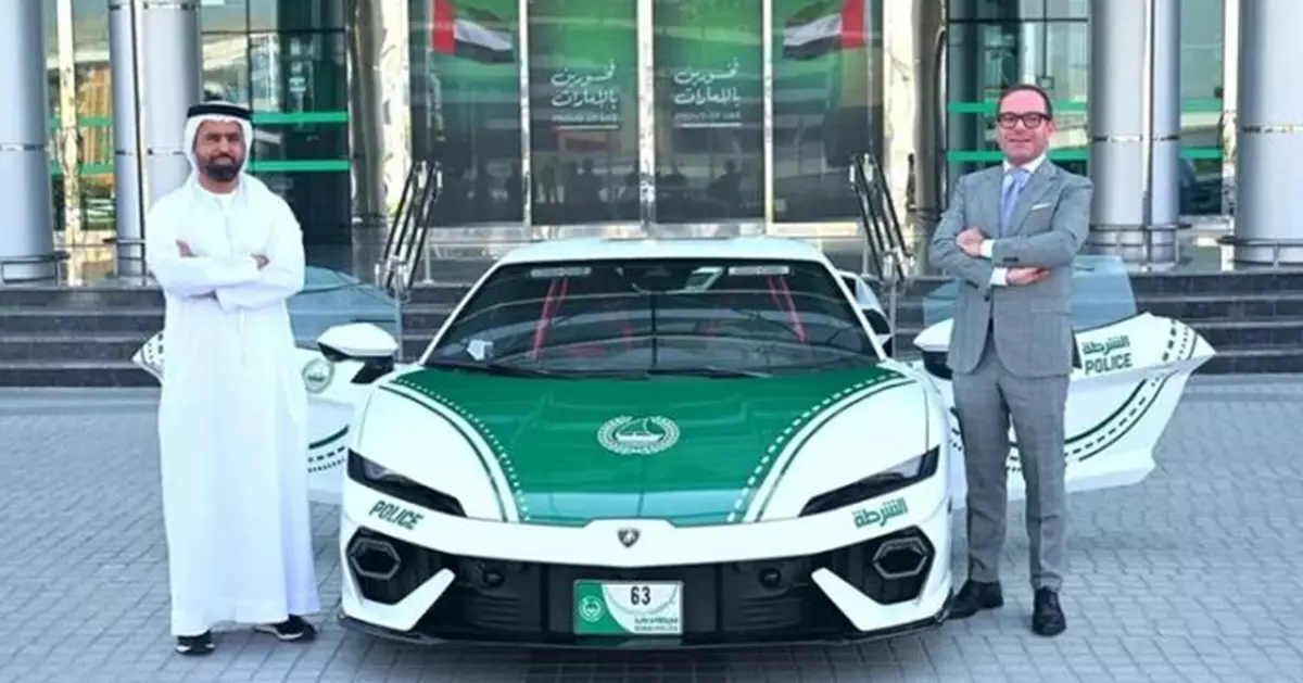 迪拜警方引進920匹馬力林寶堅尼Temerario  豪華超跑巡邏車隊再添新猛將