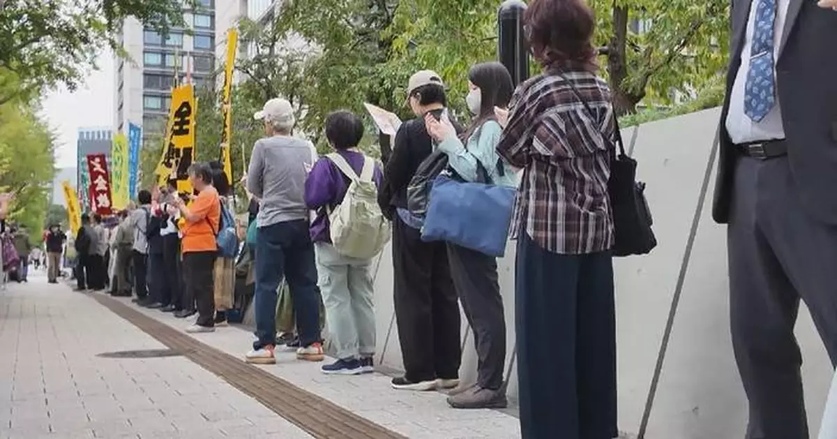 日本民眾集會抗議高市早苗政府推動擴軍