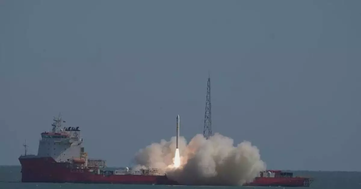 中國谷神星一號遙八火箭海上發射 成功送遙感衛星入軌