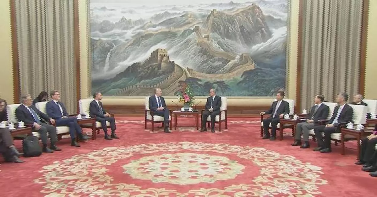 中國立法機關高層會見歐洲議會代表團