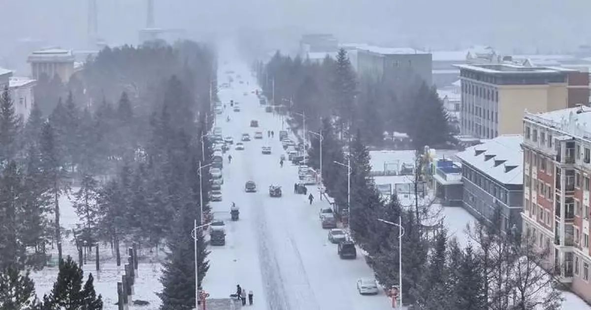 黑龍江大興安嶺降大雪 氣溫跌至零下八度 當局啟動應急響應