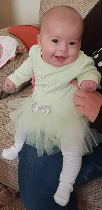 Lanah aged two months old (PA Photo)