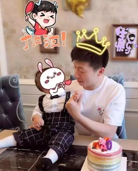 馬龍與兒子。