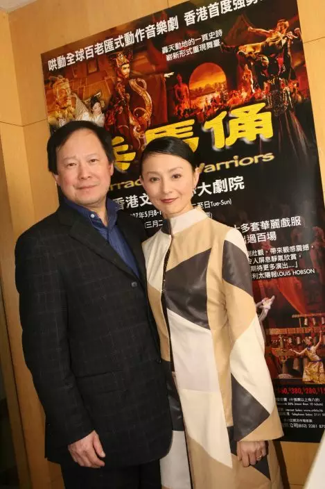 與羅啟仁在2001年結婚移居美國生活,但最後離婚收場!