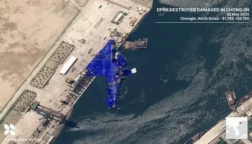 北韓新建驅逐艦。網上圖片