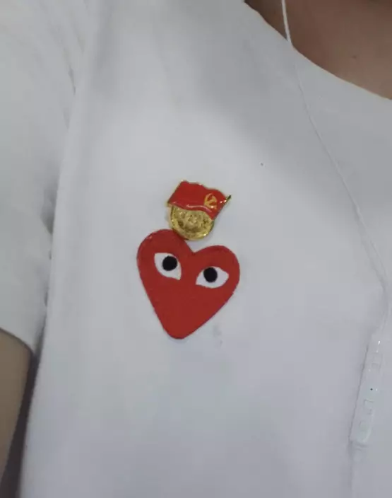 黨員在微博晒黨徽。