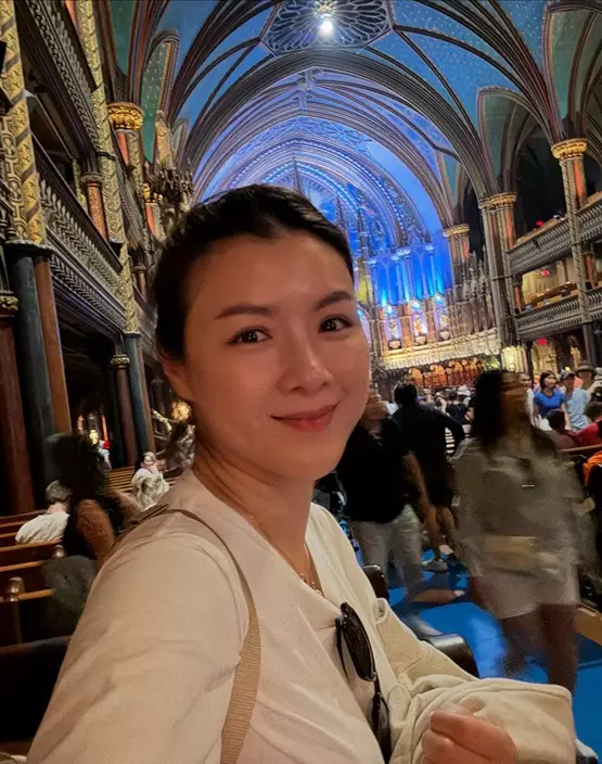 Amiee 今次之行有陳豪幫手帶小孩，輕鬆好多