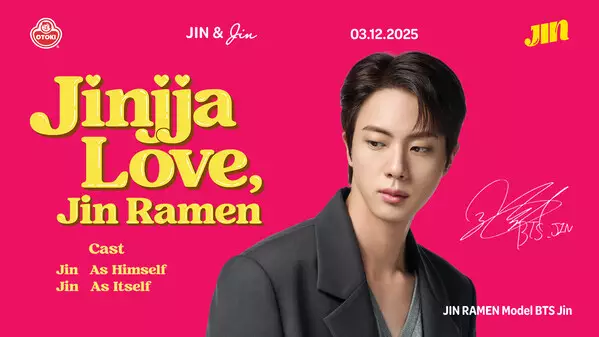 OTOKI Unveils 'Jin Ramen Campaign' Video Featuring BTS' Jin, Launching Global Campaign