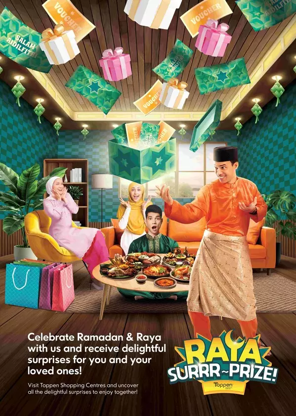 Toppen Shopping Centre Elevates the Raya Shopping Experience with Extended Hours &amp; Exclusive Raya Surrr~Prize Campaign!