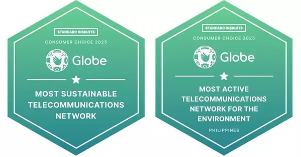 Globe wins Standard Insights Consumer Choice Awards for Green Network and Environmental Commitment