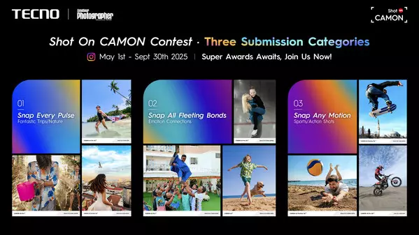 TECNO Launches Shot On CAMON Contest 2025, Empowering Snapshot Mastery with the CAMON 40 Series