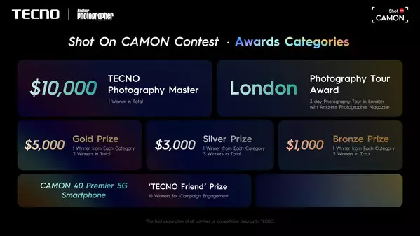 TECNO Launches Shot On CAMON Contest 2025, Empowering Snapshot Mastery with the CAMON 40 Series