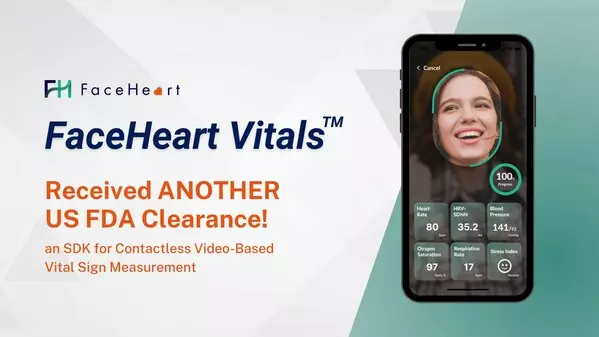 FaceHeart Received Another FDA Clearance for its Contactless Video-Based Vital Sign Measurement of Respiratory Rate