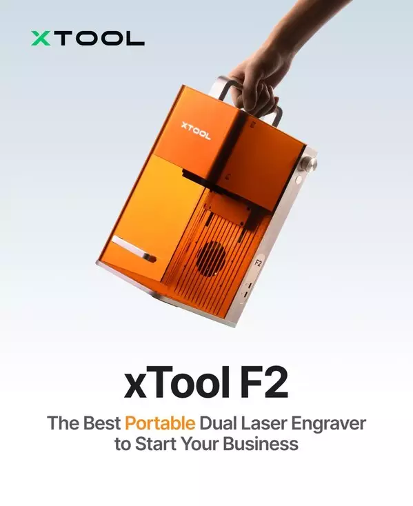 xTool Unveils F2: The Best Portable Dual Laser Engraver Powered by AI Crafting Agent