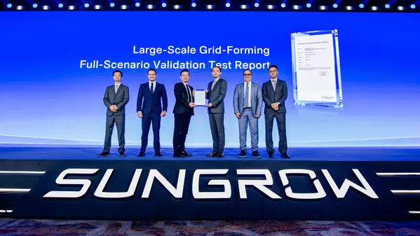 Beyond Simulation: Sungrow Completes World's First Large-Scale Full-Condition Grid-Forming Extreme Test
