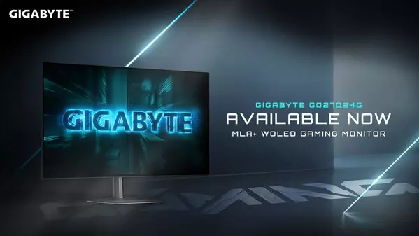 GIGABYTE Announces Availability of 27" QHD 240Hz WOLED Gaming Monitor for Competitive Play