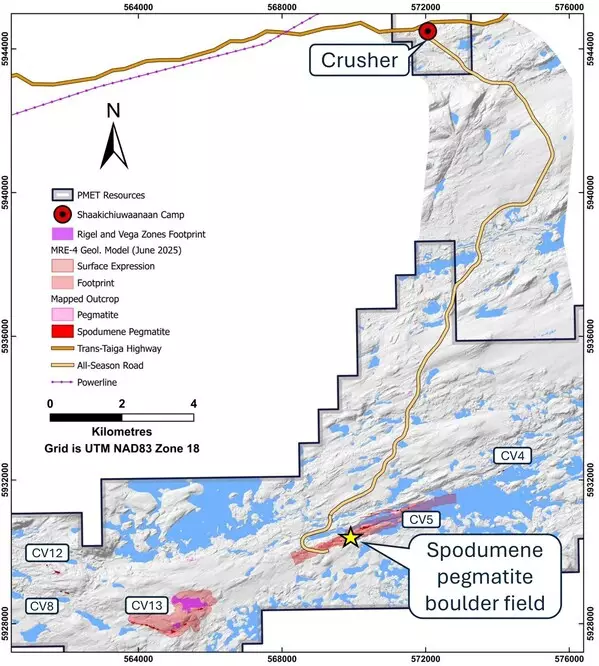 PMET Produces High Recovery (89%) and High Grade Spodumene Concentrate (6.1% Li2O) from Innovative CV5 Sample and DMS Pilot Program