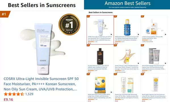 COSRX Ultra-Light Invisible Sunscreen SPF50 PA++++, UK's No.1 Bestseller Sunscreen with CPNP Certification, Solidifies Leadership in Thailand